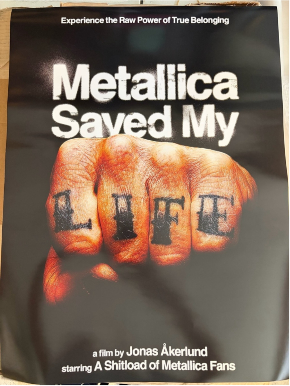 Metallica Saved My Life Movie Poster | Mint Condition | Original